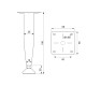 CONIC LEG KPS / MAT NICKEL FURNITURE LEGS
